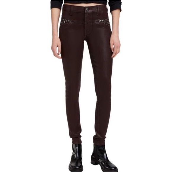 NWT 7 For All Mankind Studded Skinny Jeans - Picture 3 of 15